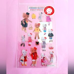 Sanrio 2002 vtg hello kitty dress up collection stickers Rare new